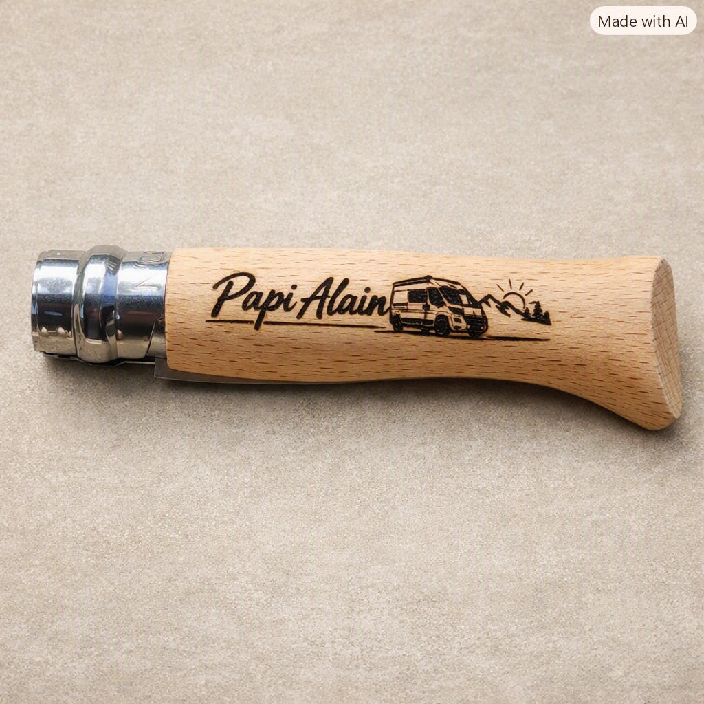 Couteau Opinel N°8 personnalisé