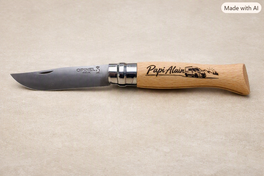 Couteau Opinel N°8 personnalisé