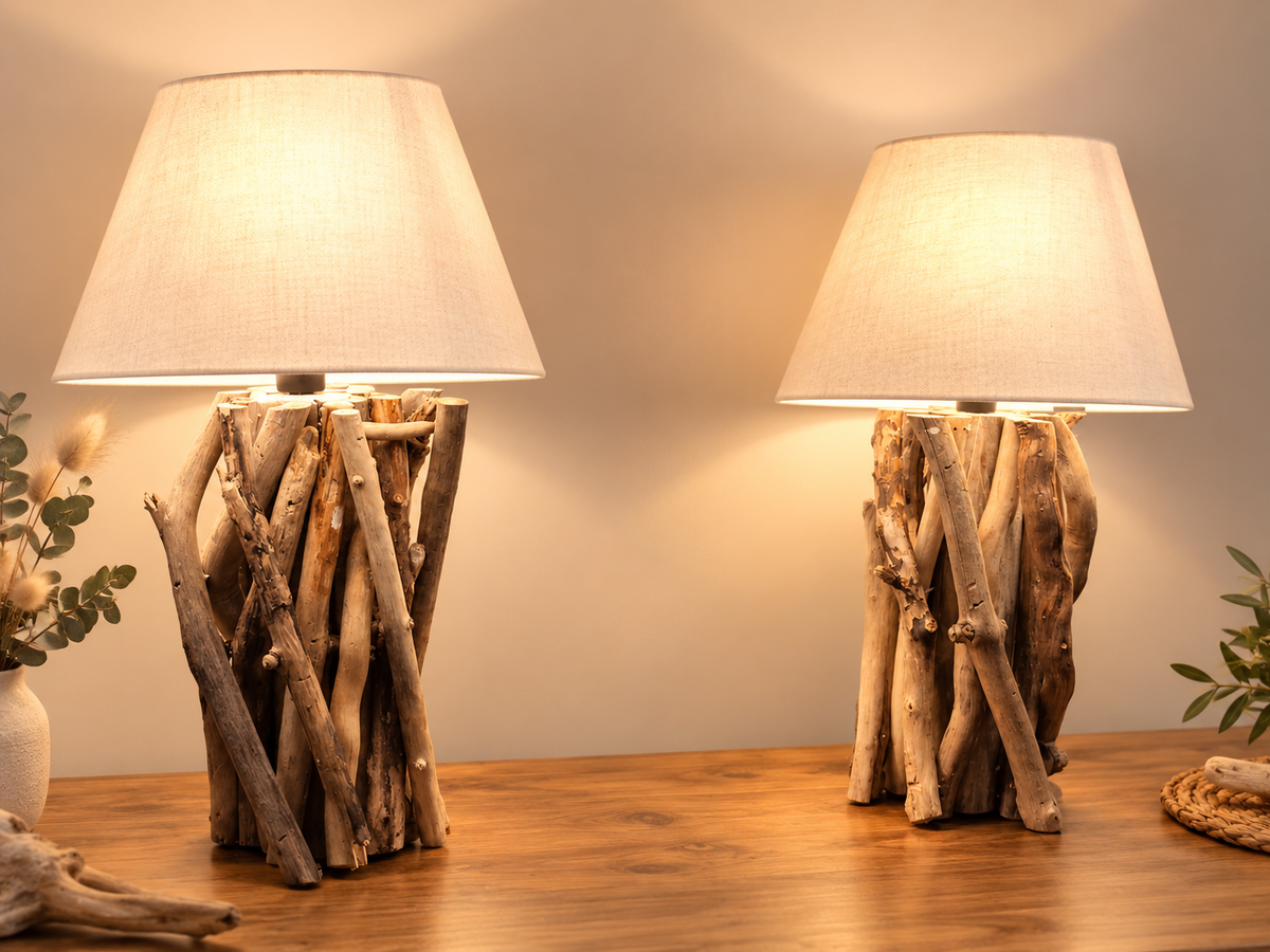 Lampe de chevet artisanale décoration boheme